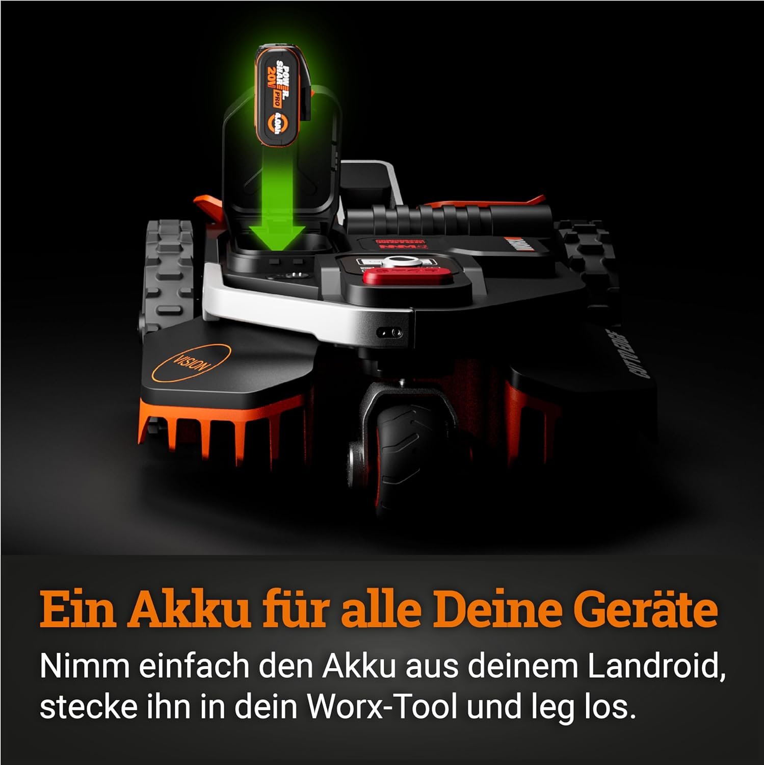 WORX Landroid Vision S250 WR202E – Mähroboter für 250m², KI-Navigation ohne Begrenzungskabel, Hindernisvermeidung, WLAN & Bluetooth - Image 7