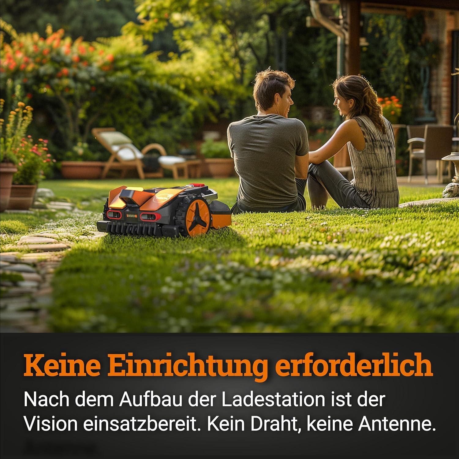 WORX Landroid Vision S250 WR202E – Mähroboter für 250m², KI-Navigation ohne Begrenzungskabel, Hindernisvermeidung, WLAN & Bluetooth - Image 2